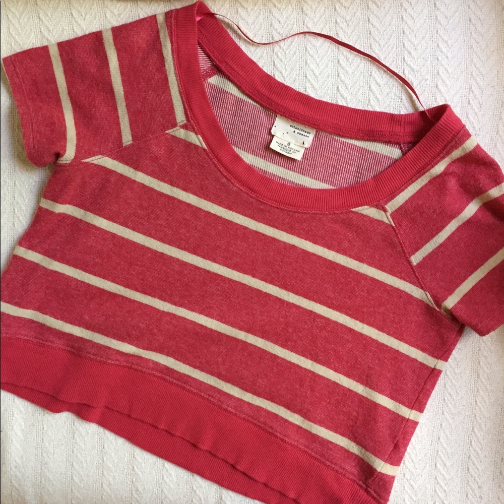 UO Coincidence & Chance Striped Raglan Crop Top